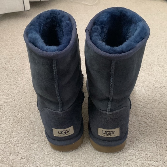 Eve Blue Ugg Classic Short Boots - Picture 6 of 7